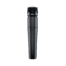 Microphone Shure SM57 noir sur fond blanc.