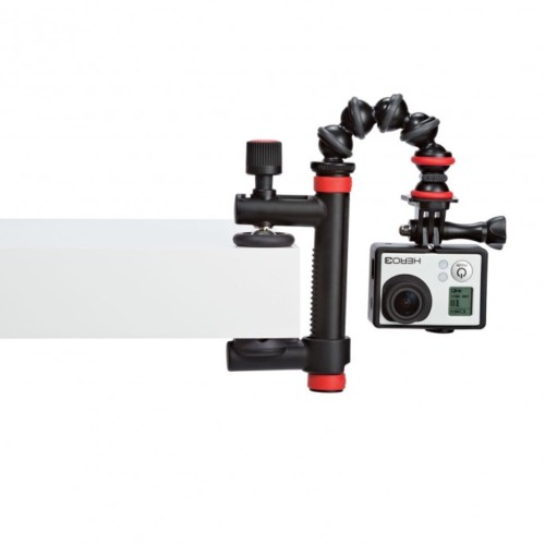 fixation flexible avec bras de serrage pour GoPro