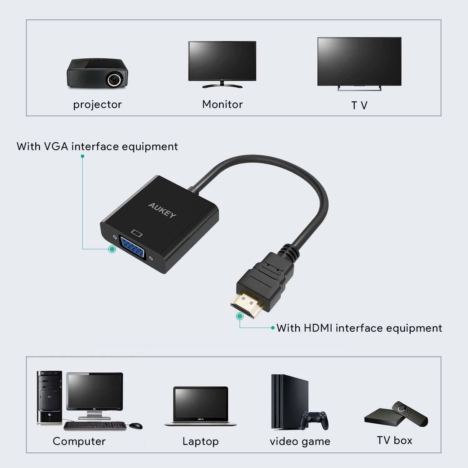 ATD-Live - Location Adaptateur VGA vers HDMI