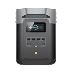 Location station énergie EcoFlow Delta 2 face avant avec écran LCD et ports USB