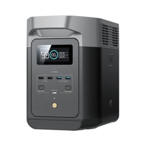 Location station énergie EcoFlow Delta 2 face avant avec écran LCD et ports USB