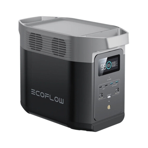Location station énergie EcoFlow Delta 2 face avant avec écran LCD et ports USB