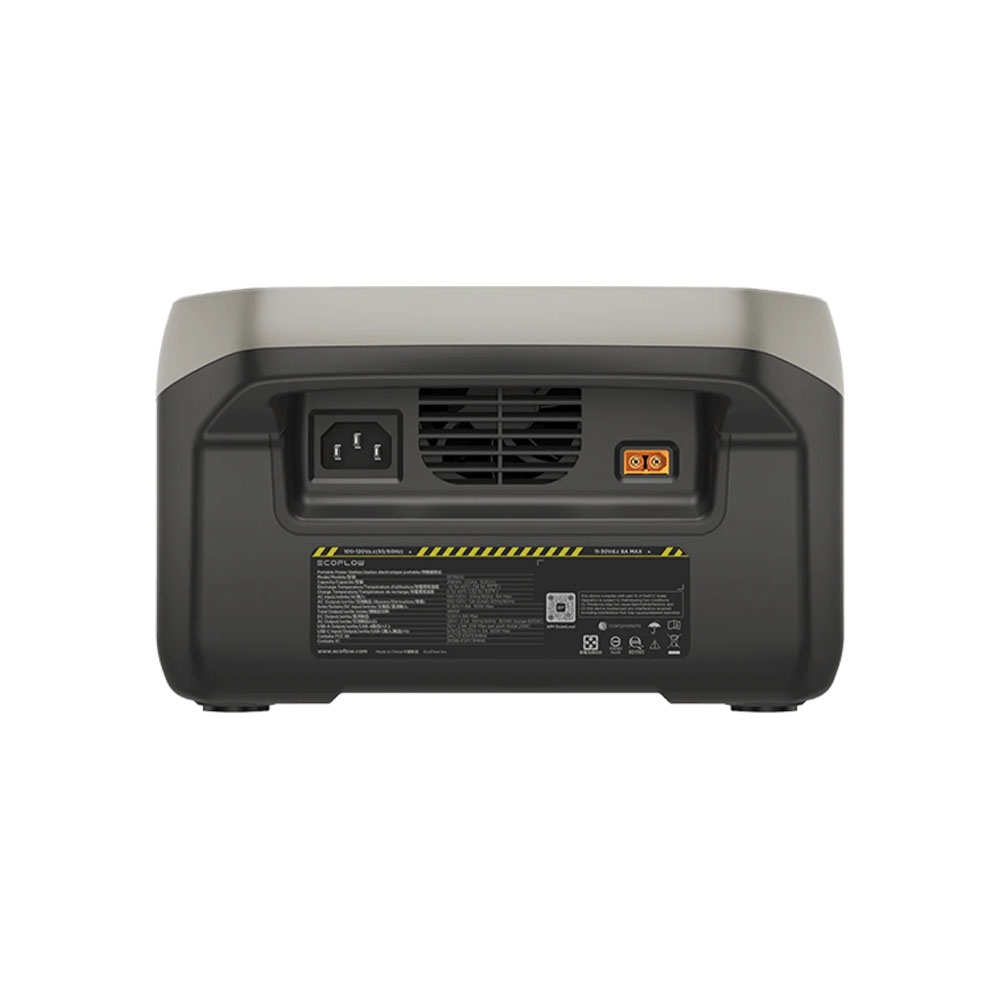 Dos générateur électrique EcoFlow River 2 silencieux pour alimentation secours