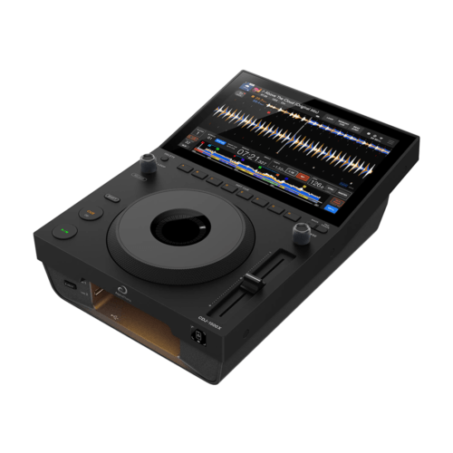 Lecteur DJ AlphaTheta CDJ-1500X avec écran tactile et jog wheel.