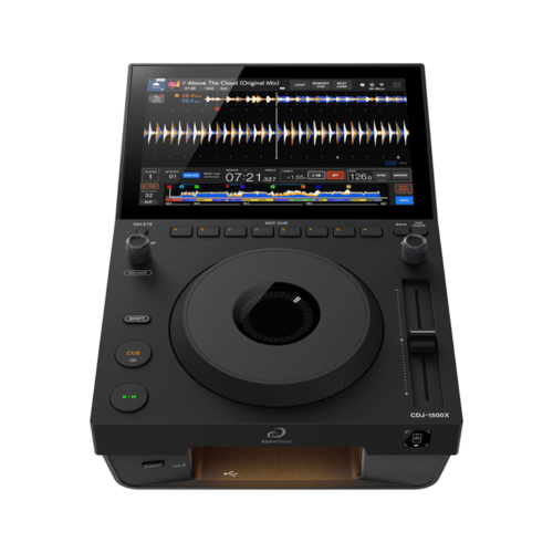 Lecteur DJ professionnel AlphaTheta CDJ-1500X avec écran tactile.